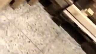 Public wanking and pissing at the DIY store!