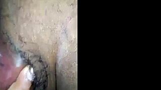 feeling big black cock while masturbating