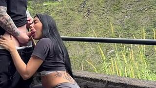 Young Colombian Couple Fucks Publicly In Medellin Park