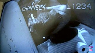 blonde milf nina rae sucks big cock from glory hole while using sex toy