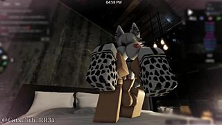 Pounding cute ass in cow costume doggystyle pov cumshot sex with follower! 😍