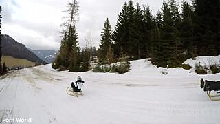 Slutty Bffs Anna De Ville And Kitana Lure Enjoy Strap On Threesome Vacation Sex With Licking And Doggy