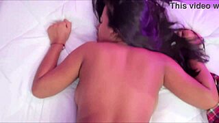 Desperate Colombian schoolgirl arrives for her first time