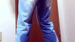 I had to pee my jeans because my brother was using the bathroom