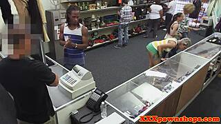 Doggystyled Pawnshop Amateur Sucks Cock With Small Tits 😏