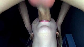 sloppy deepthroat performance with throatpie