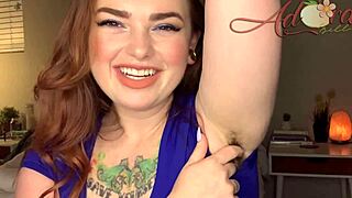 Pretty Redhead Gf Shows Armpit Hair