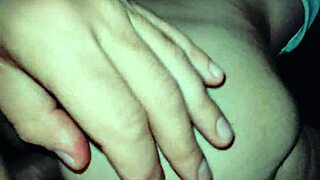 She bites lip as he enters for anal doggystyle 😈