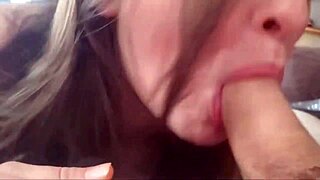 my perfect wife does cuckold blowjob with dirty talk facial