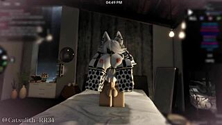 Pounding cute ass in cow costume doggystyle pov cumshot sex with follower! 😍