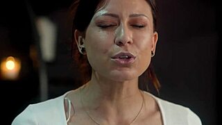 pretty babe licks during massage