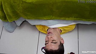 Panty raid leads to blowjob and cumshot