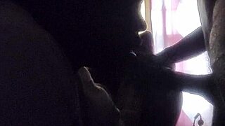 Girl next door swallows cum after rough blowjob from neighbor