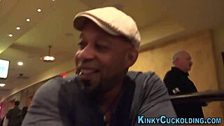 Domina Humiliates Cuckold with Monster Cock Cumshot