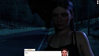 Redhead Performs Blowjob And Riding In Corrupted Midnight Ride Game