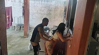 wife left and maid couldn't resist my hard cock 😏