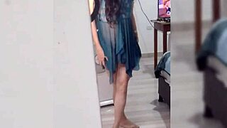 Pretty latina dances in lingerie, you won't believe what happens next 😉