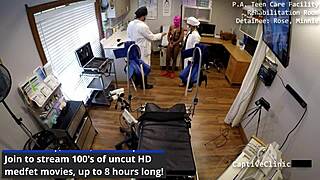 Minnie Rose spreads natural tits during vibrator tickling, screaming to orgasm