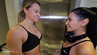 Secretly fucking Steve, now deepthroating his big cock with Danika Mori.