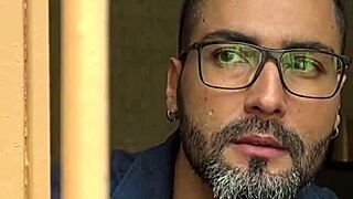 if there's a happy man in the world, it's this cuckold watching