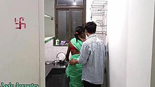 stepsister pussy hard fucked by her step brother she is wearing a saree