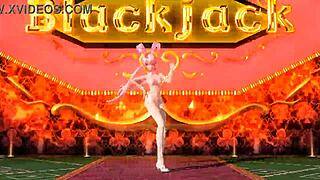 i love megurine luka in nude bunny costume from project diva blackjack