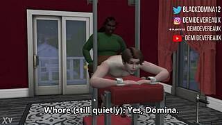 Ebony domina gives whore what he craves