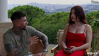 곡선 빨강머리 란제리 두 젊은 18+ 스터드와 놀기