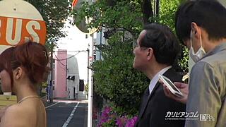 Shaved asian girl rides bus with head obsession