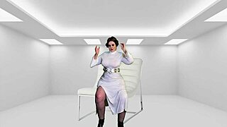 할머니 프린세스 레이아, 다크 사이드에서 핑거 펑킹과 정액 탐험