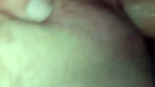 Amateur couple fucks during holiday, licking ass and tits