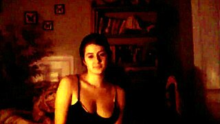 Beautiful white girl gives blowjob, cute and teasing.