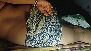 My wife cheats during period, cuckold hubby films sleeping.