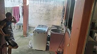 wife left and maid couldn't resist my hard cock 😏