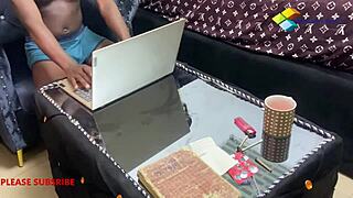 sweet hubby, i won't let you work till you fuck my ebony big pussy moaning and squirting 😍