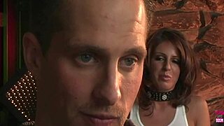 is this foxy brunette in heels and latex ready to tie you up and make you cum with her tight pussy blowjob?