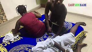 We had a wild threesome on the family bed with my husband and brother