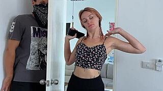 Horny girlfriend tied up and punished with vibrator!