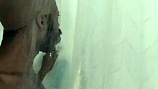 wet brunette roommate in usa dorm with brown eyes homemade story