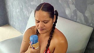 I found a big chocolate cock.