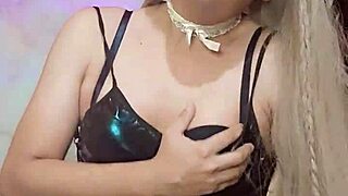 latex trans babe in lesbian action