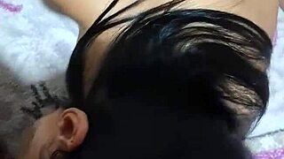 Chubby guy came to fuck me at home in crossdressing fun