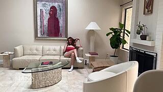 My step sister's bff tries her first big dick