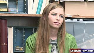 skinny shoplifter caught by lp officer in the store