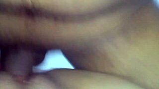 rough fucked in reverse missionary creampied hard but he makes me drop the cam