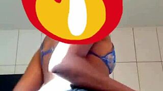 Young Wife Dancing Funk While Husband Watches