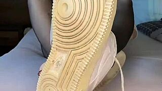 Black Nails On Nylon Feet In Fetish World!