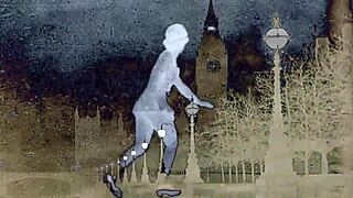 Vintage British interracial threesome in London