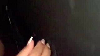 corno filming wife having fun at glory hole with creampie and orgasm.