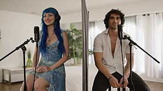 jewelz blue: 'oh yeah, get piped by my blind date with big tits'